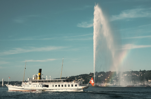 Genève et le jet d'eau